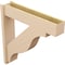 Ekena Millwork 8-in W x 38-in D x 38-in H Funston Block Rough Cedar Woodgrain TimberThane Outlooker, Primed Tan OUTUR080X38X38FST44RCPR - alternate 6